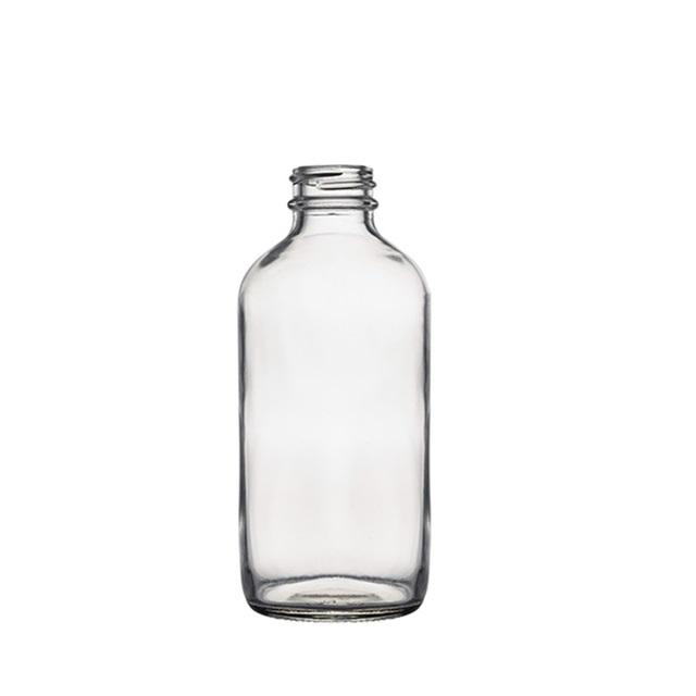 4盎司咖啡汁牛奶红牛透明圆形波士顿玻璃饮料瓶
